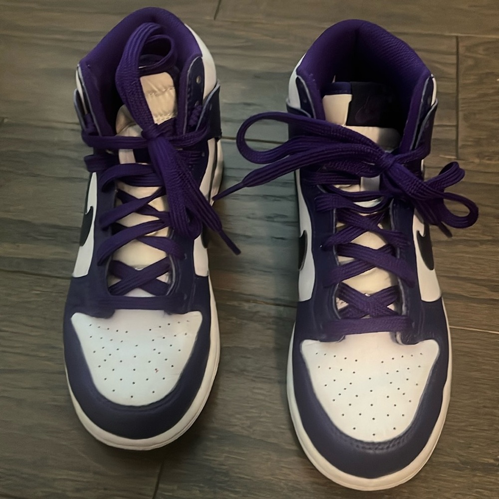 Nike Dunk High. Little Girls Size 2Y. Gently Worn.